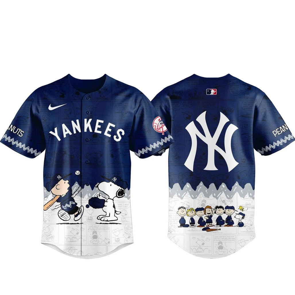 New York Yankees Peanuts Day 2026 Gameday Celebration Baseball Jersey
