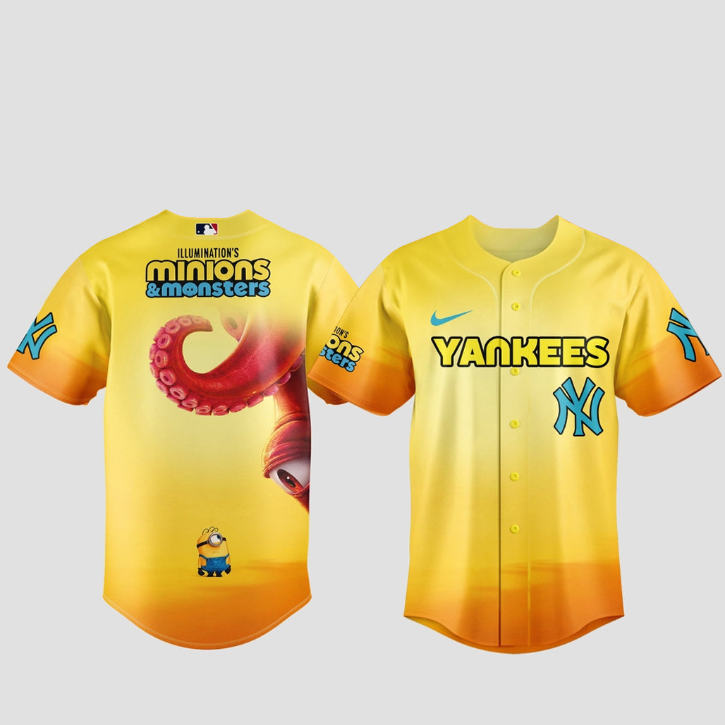 New York Yankees x Minions and Monsters 2026 Baseball Jersey