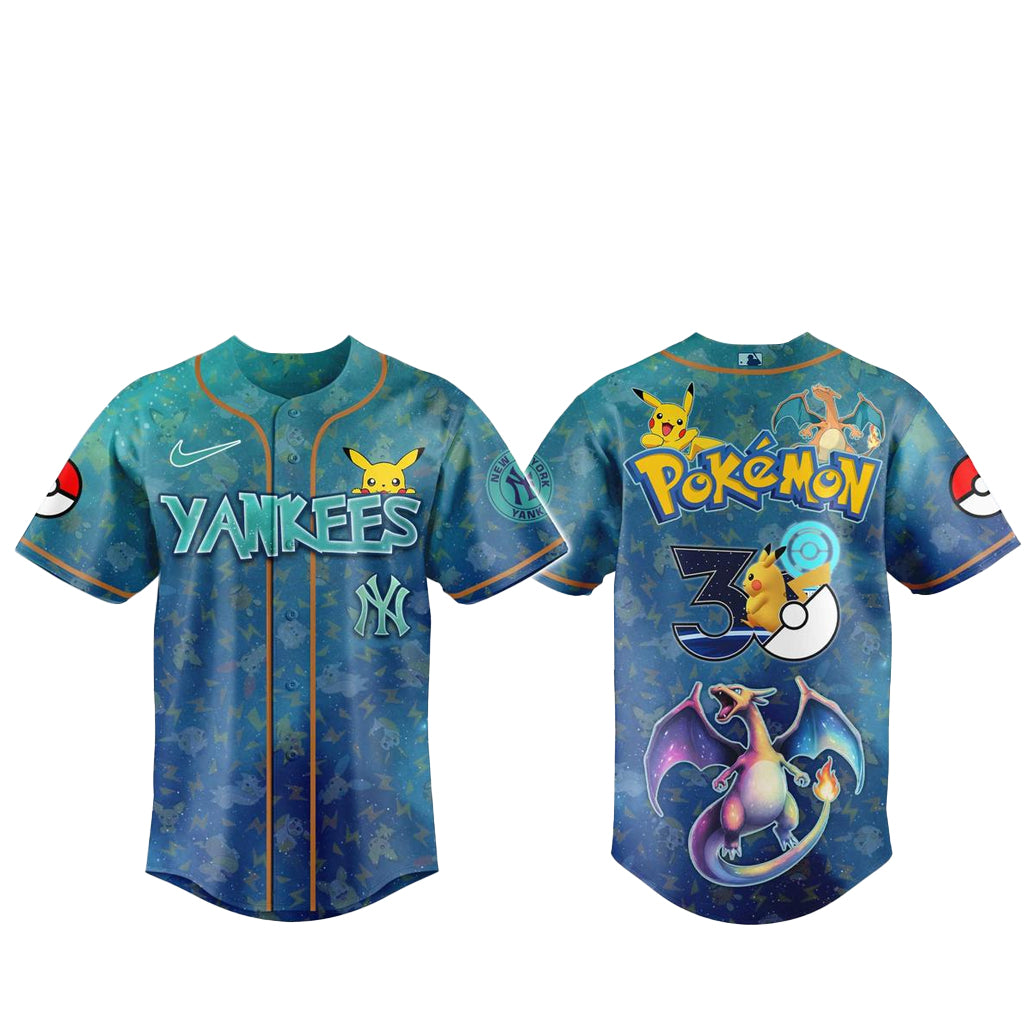 New York Yankees x Pokémon Day 2026 Baseball Jersey