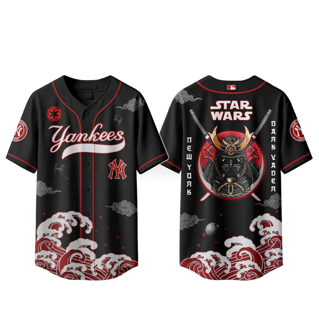 New York Yankees x Samurai Star Wars Baseball Jersey
