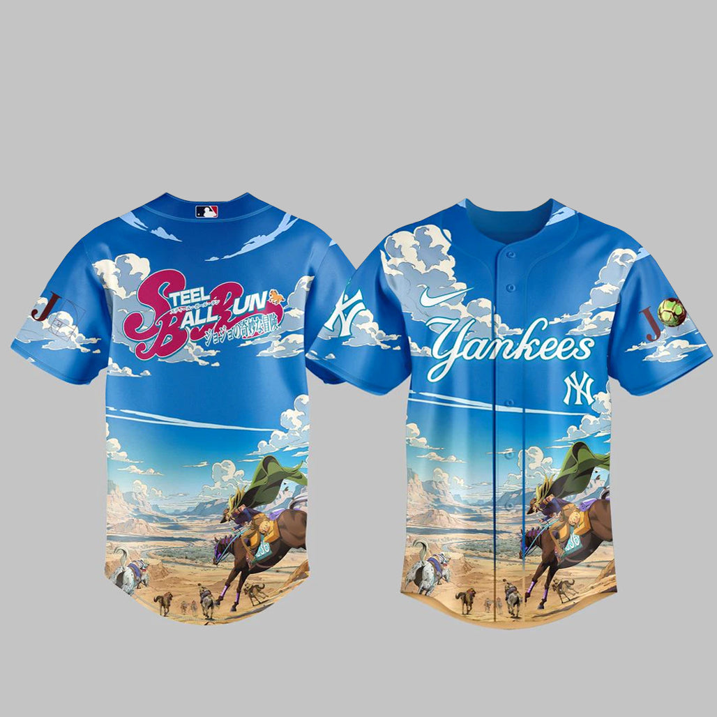 New York Yankees x Steel Ball Run 2026 Baseball Jersey Version 2