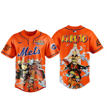 New York Mets x Naruto Game Night 2026 Baseball Jersey