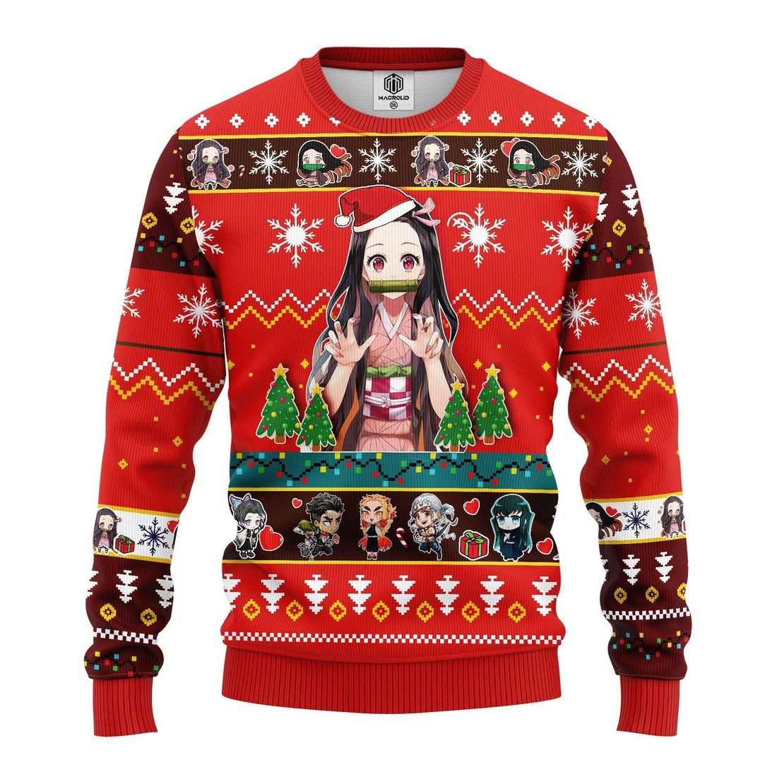 Nezuko Kamado Demon Slayer Anime Ugly Christmas Sweater 276