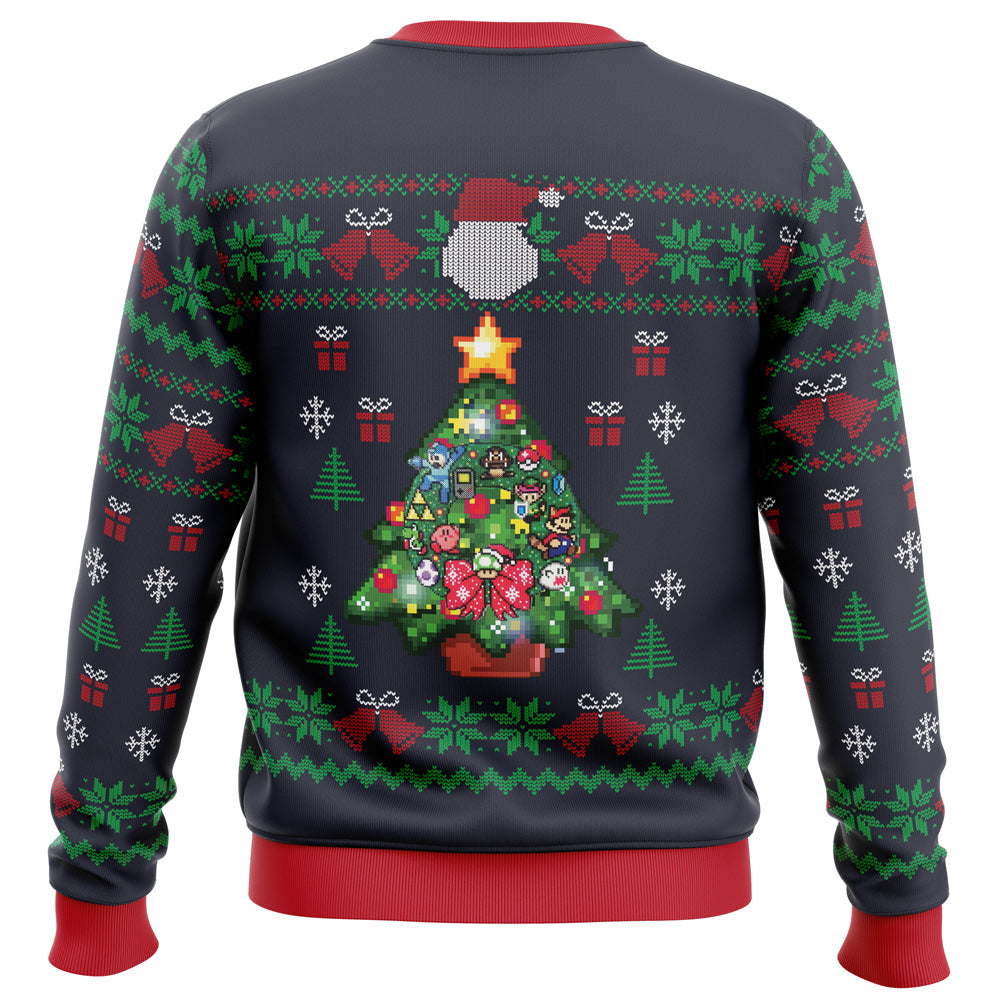 Nintendo Tree Ugly Christmas Sweater