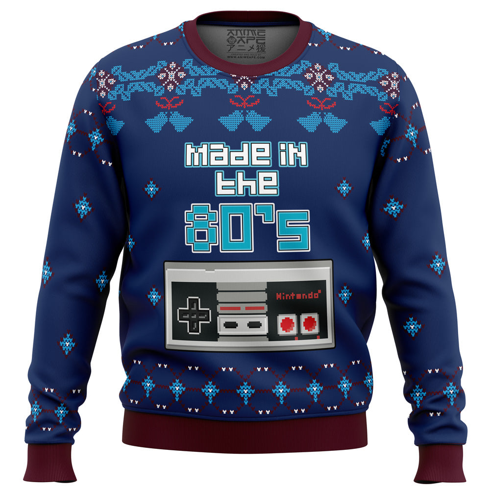Nintendo made in the 80s Ugly Christmas Sweater