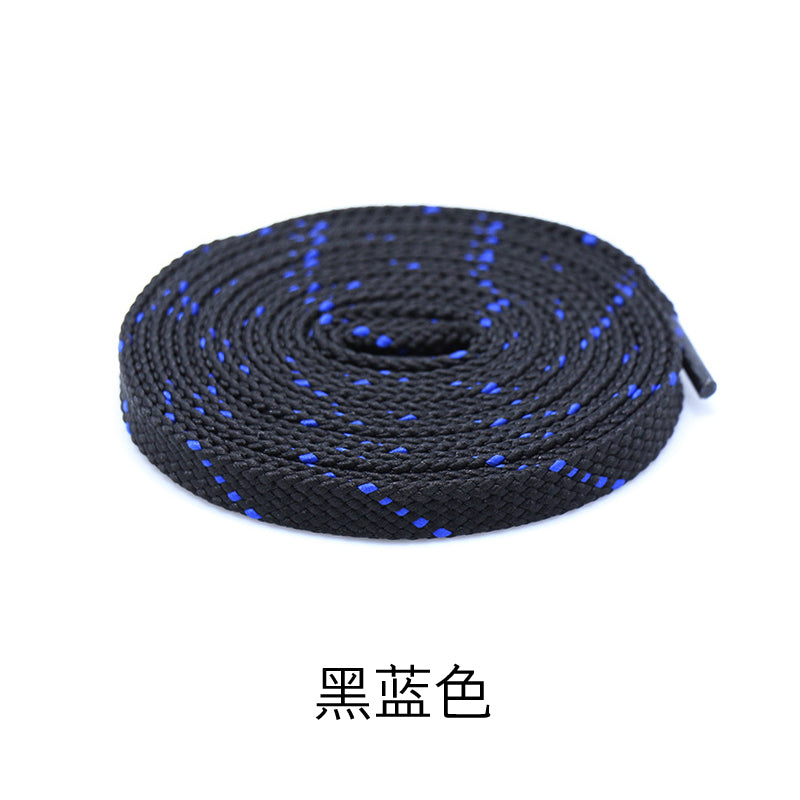 Suitable for Li Ning Color Flat Lacing Basketball Shoes Black and White Board Shoes Shen Dun Flashing City Anta Running Double-Layer Blue
