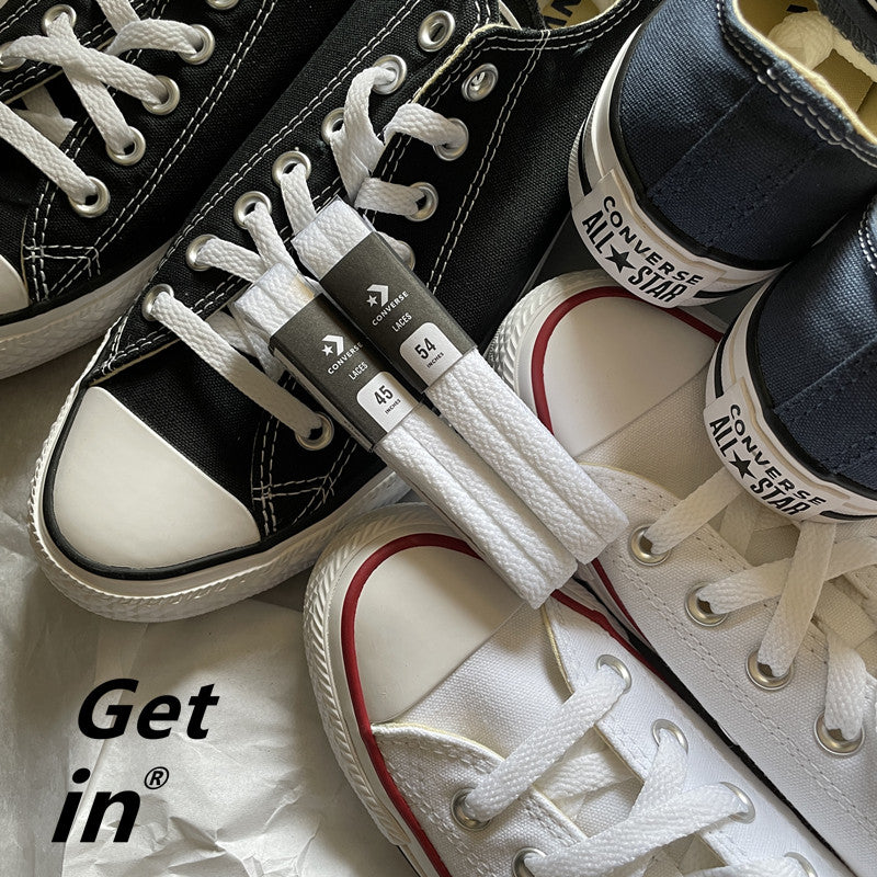 All Star Is Suitable for Star Arrow Pure White Shoelaces