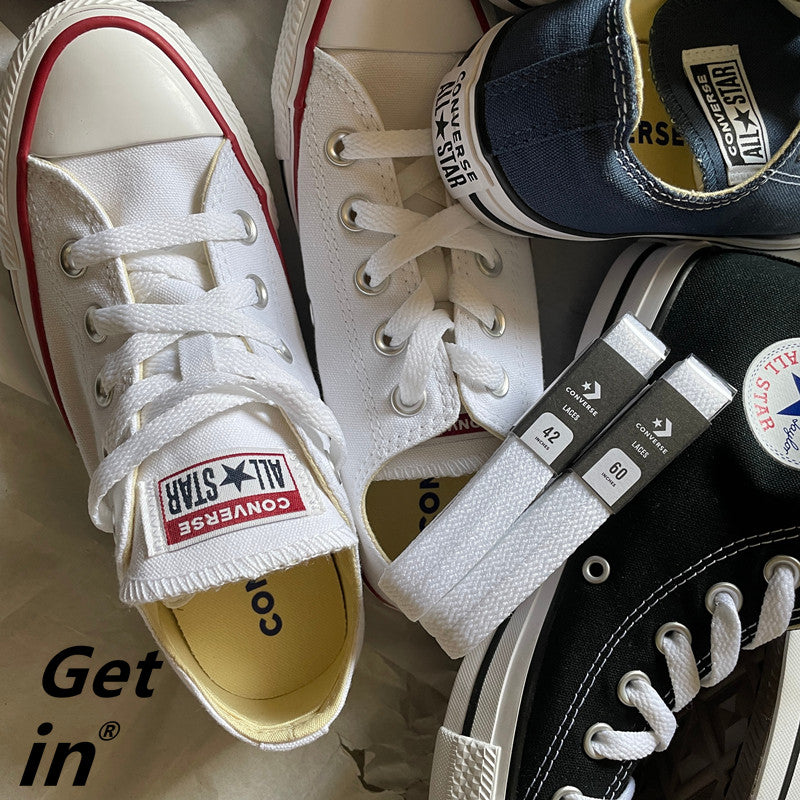 All Star Is Suitable for Star Arrow Pure White Shoelaces