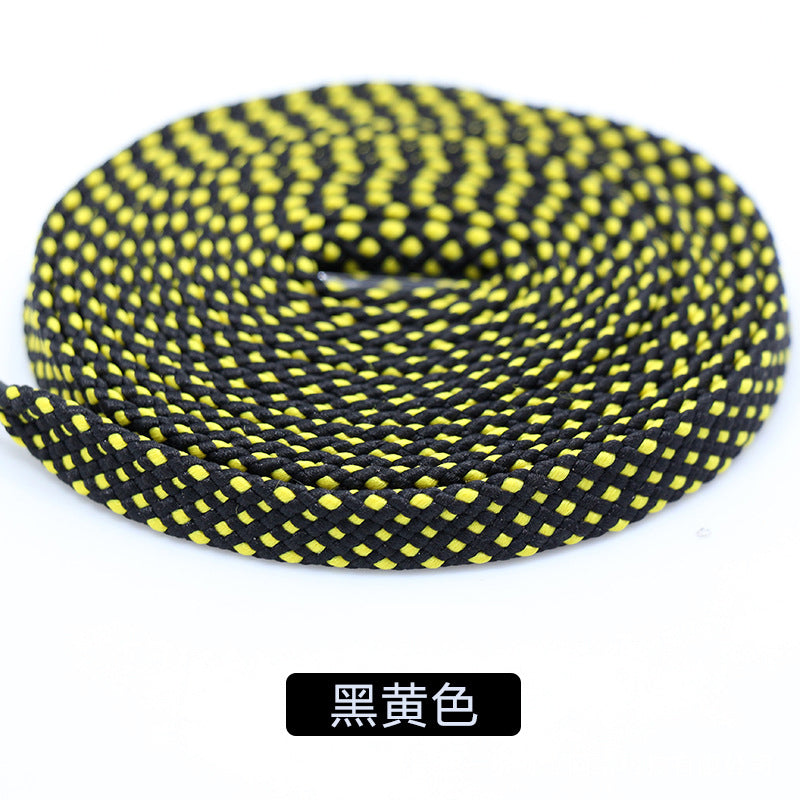 Suitable for Li Ning Color Flat Lacing Basketball Shoes Black and White Board Shoes Shen Dun Flashing City Anta Running Double-Layer Blue