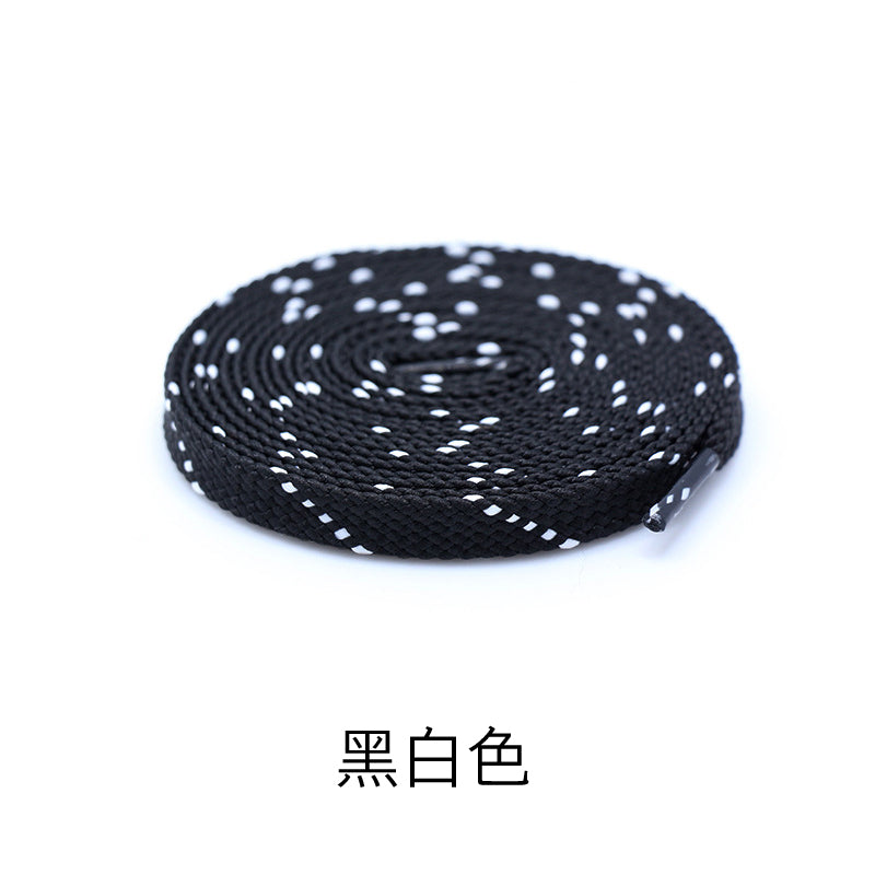 Suitable for Li Ning Color Flat Lacing Basketball Shoes Black and White Board Shoes Shen Dun Flashing City Anta Running Double-Layer Blue