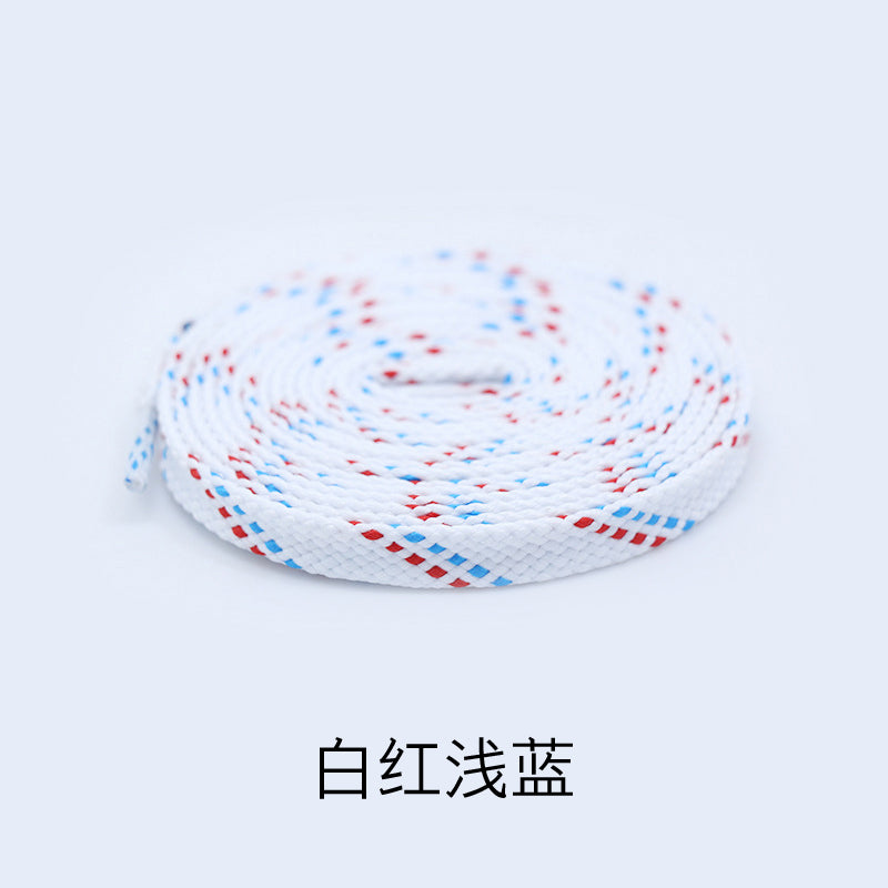 Suitable for Li Ning Color Flat Lacing Basketball Shoes Black and White Board Shoes Shen Dun Flashing City Anta Running Double-Layer Blue