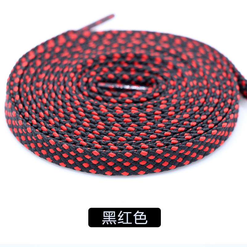 Suitable for Li Ning Color Flat Lacing Basketball Shoes Black and White Board Shoes Shen Dun Flashing City Anta Running Double-Layer Blue