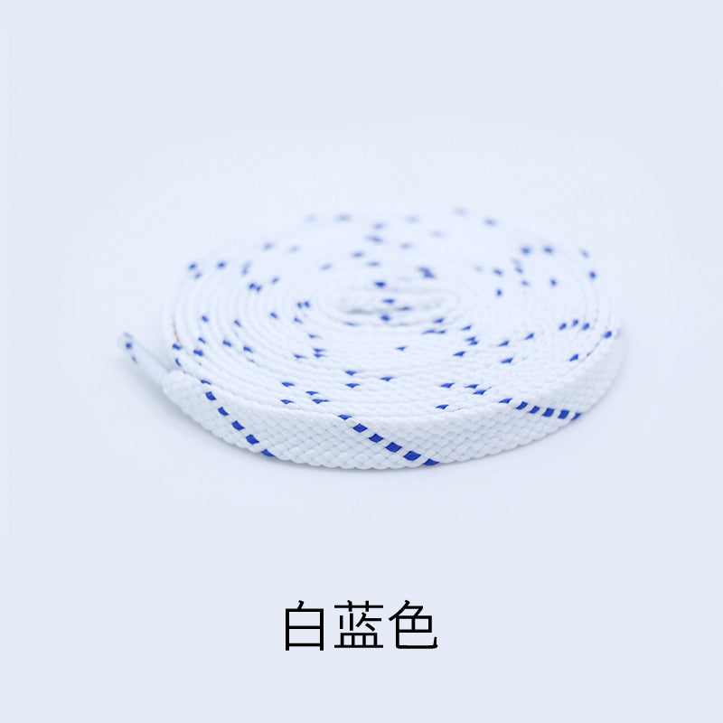 Suitable for Li Ning Color Flat Lacing Basketball Shoes Black and White Board Shoes Shen Dun Flashing City Anta Running Double-Layer Blue