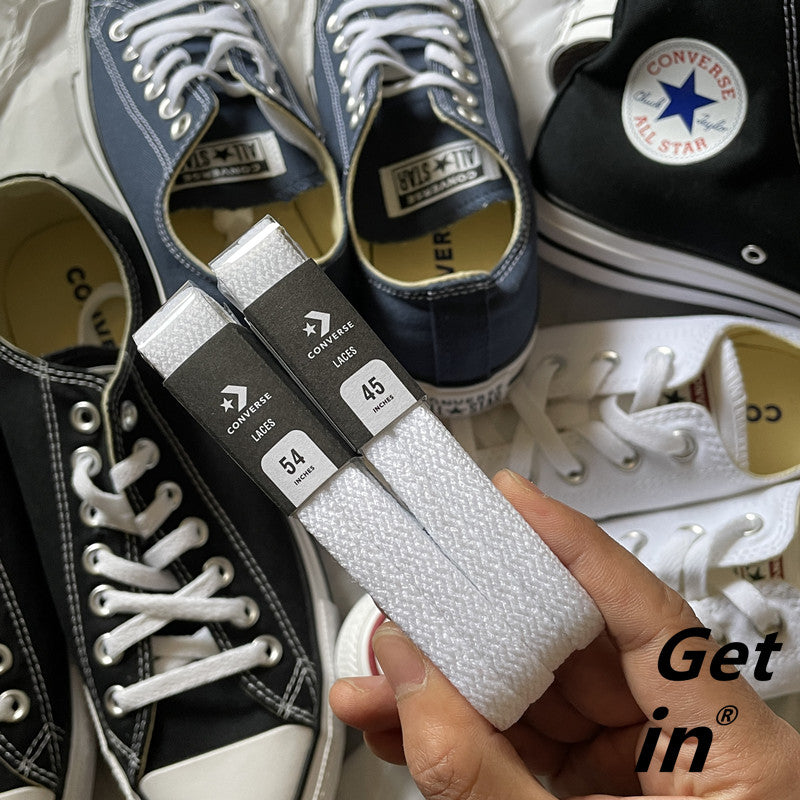 All Star Is Suitable for Star Arrow Pure White Shoelaces