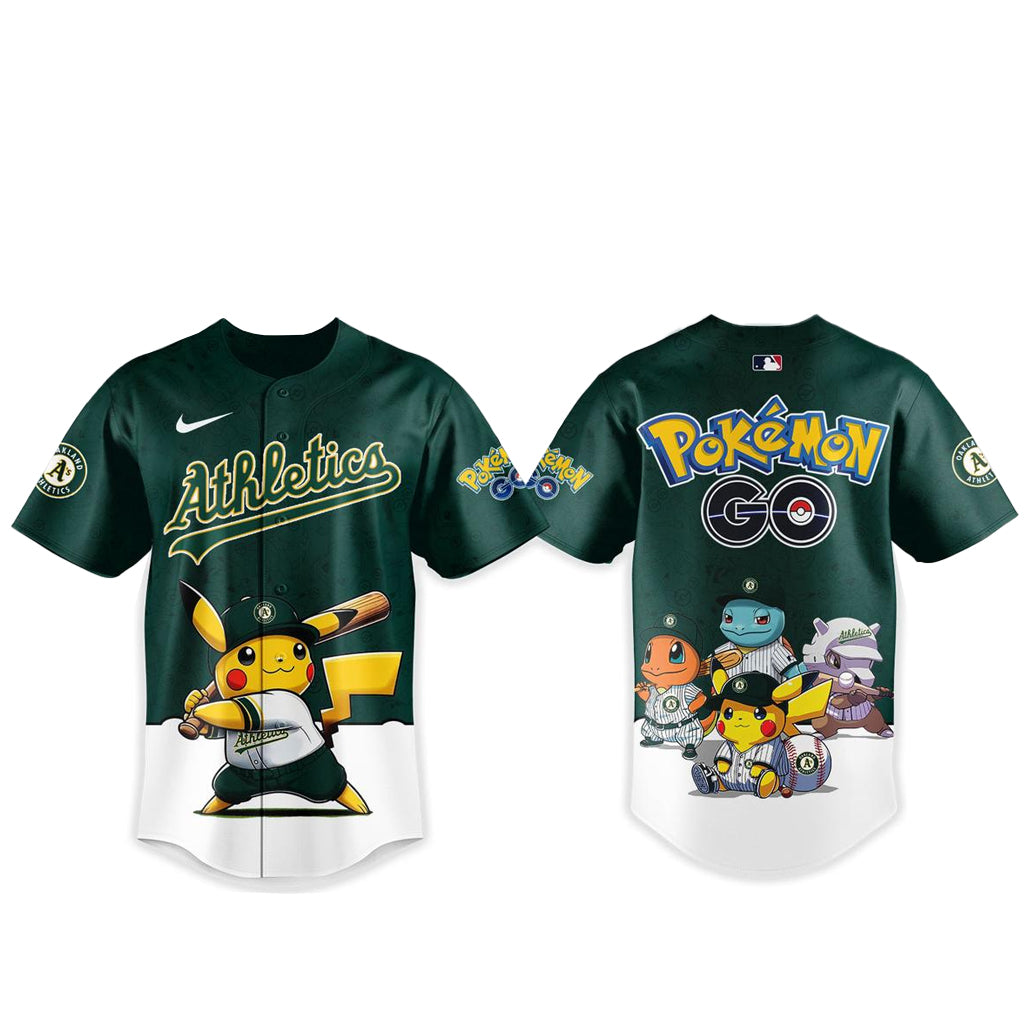 Oakland Athletics Pokemon Go Night 2026 Game Baseball Jersey