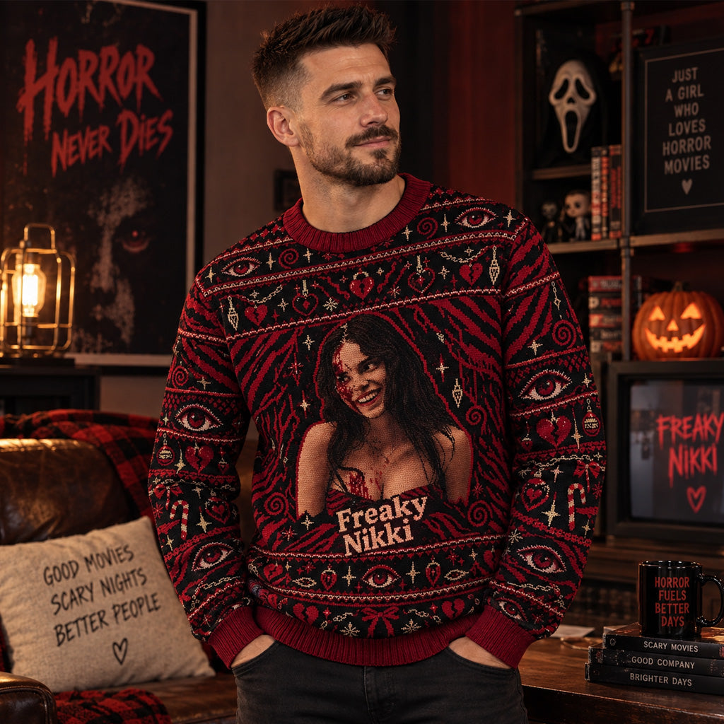 Obsession Movie 2026 Freaky Nikki Christmas Ugly Sweater