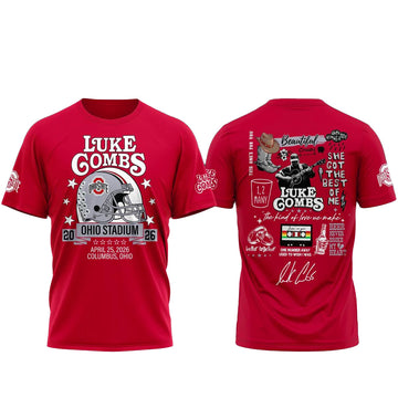 Ohio State Buckeyes x Luke Combs My Kinda Saturday Night Tour 2026 Shirt