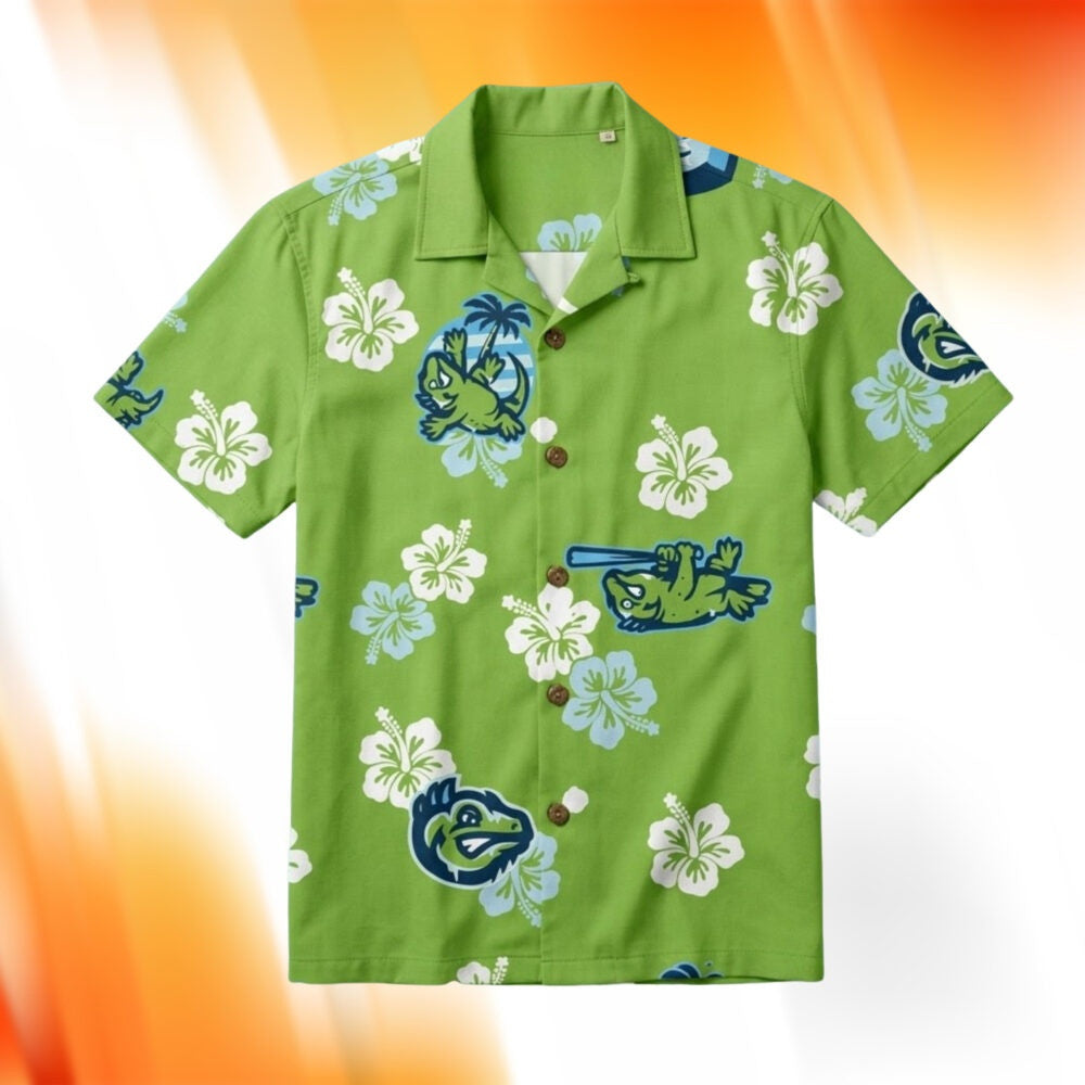 Palm Beach Frozen Iguanas Hawaiian T-Shirt Summer Aloha Shirt Gift For Daughter