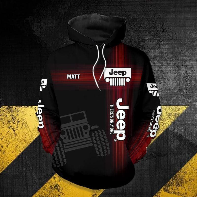 Personalized Custom Name Jeep There's Only One Hoodie 3d