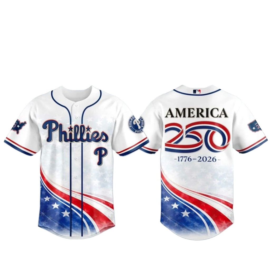 Philadelphia Phillies America 250th Anniversary Baseball Jersey