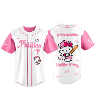 Philadelphia Phillies x Hello Kitty 2026 Pink Baseball Jersey