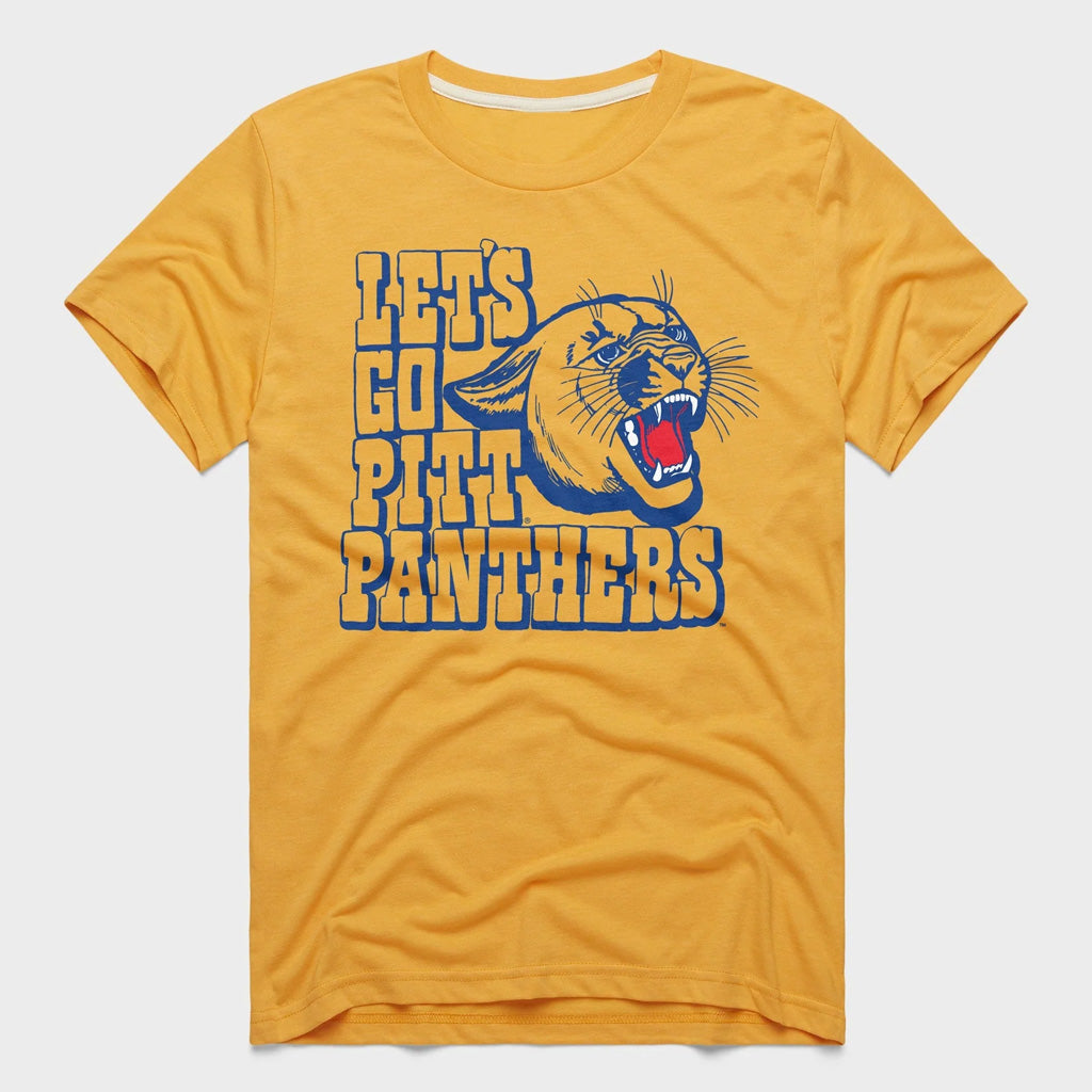 Pittsburgh Panthers Football Let's Go Pitt Panthers Graphic Shirt for College Football Fans