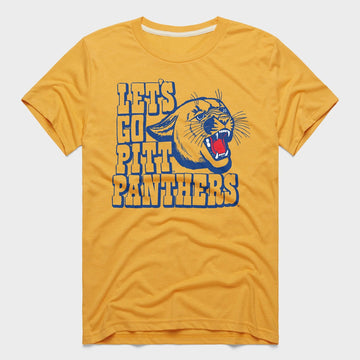 Pittsburgh Panthers Football Let's Go Pitt Panthers Graphic Shirt for College Football Fans