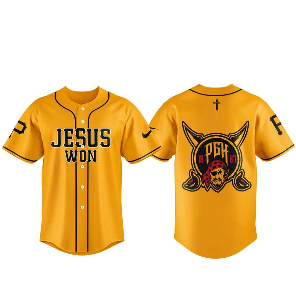 Pittsburgh Pirates JS  2026 Night Of Faith Yellow Baseball Jersey