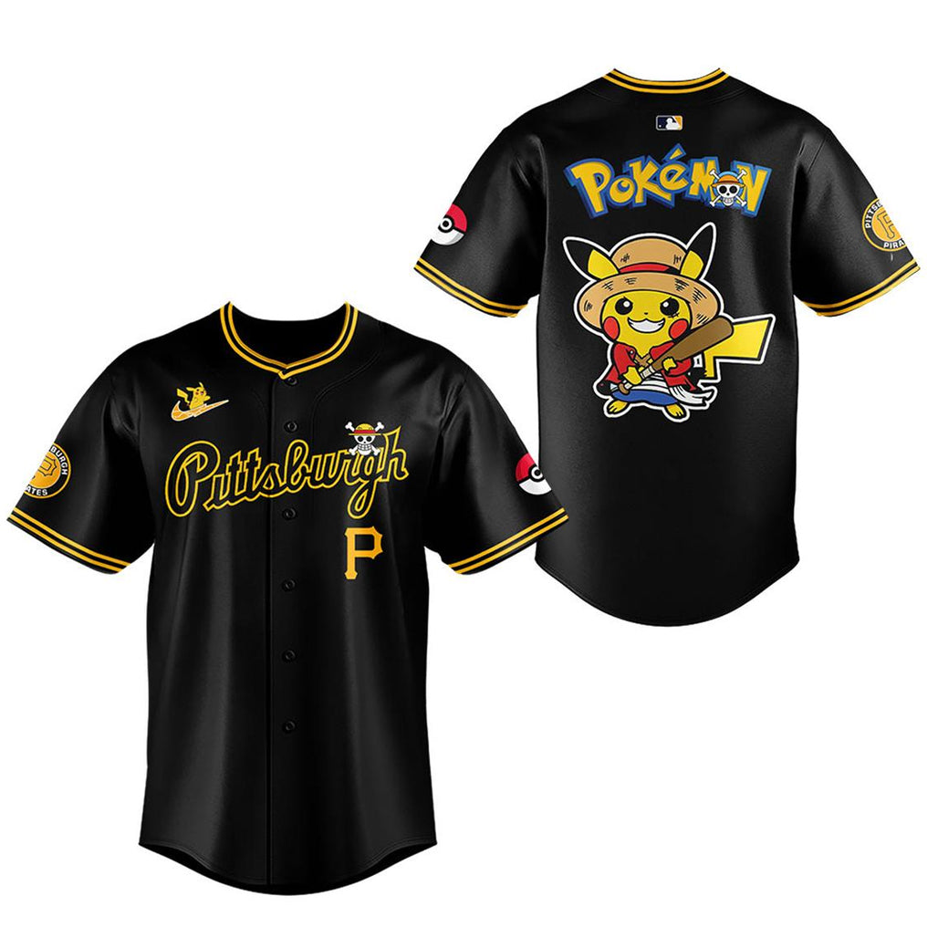 Pittsburgh Pirates x One Piece x Pokemon 2026 Night Baseball Jersey