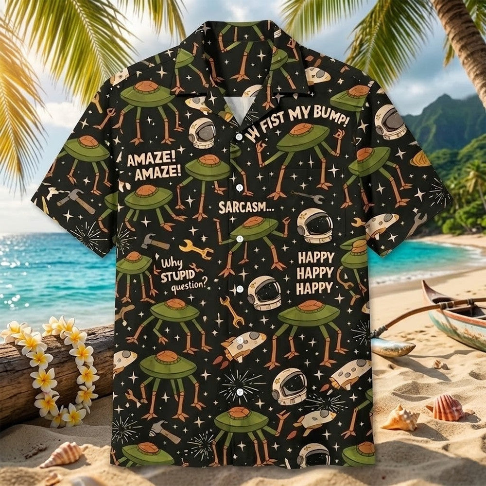 Project Hail Mary Rocky Alien Amaze Hawaiian Shirt Funny Alien Clothing Gift For Sci-Fi Fans