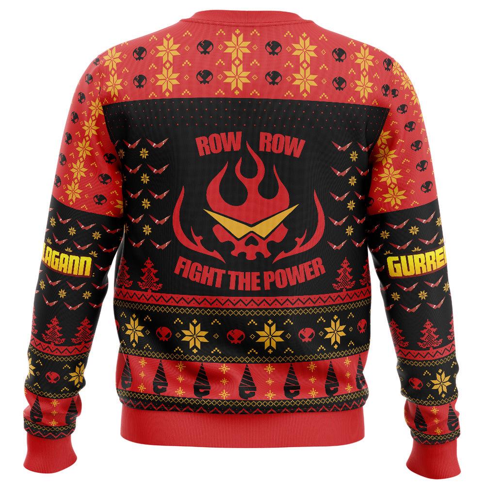 Fight The Power Tengen Toppa Gurren Lagann Ugly Christmas Sweater