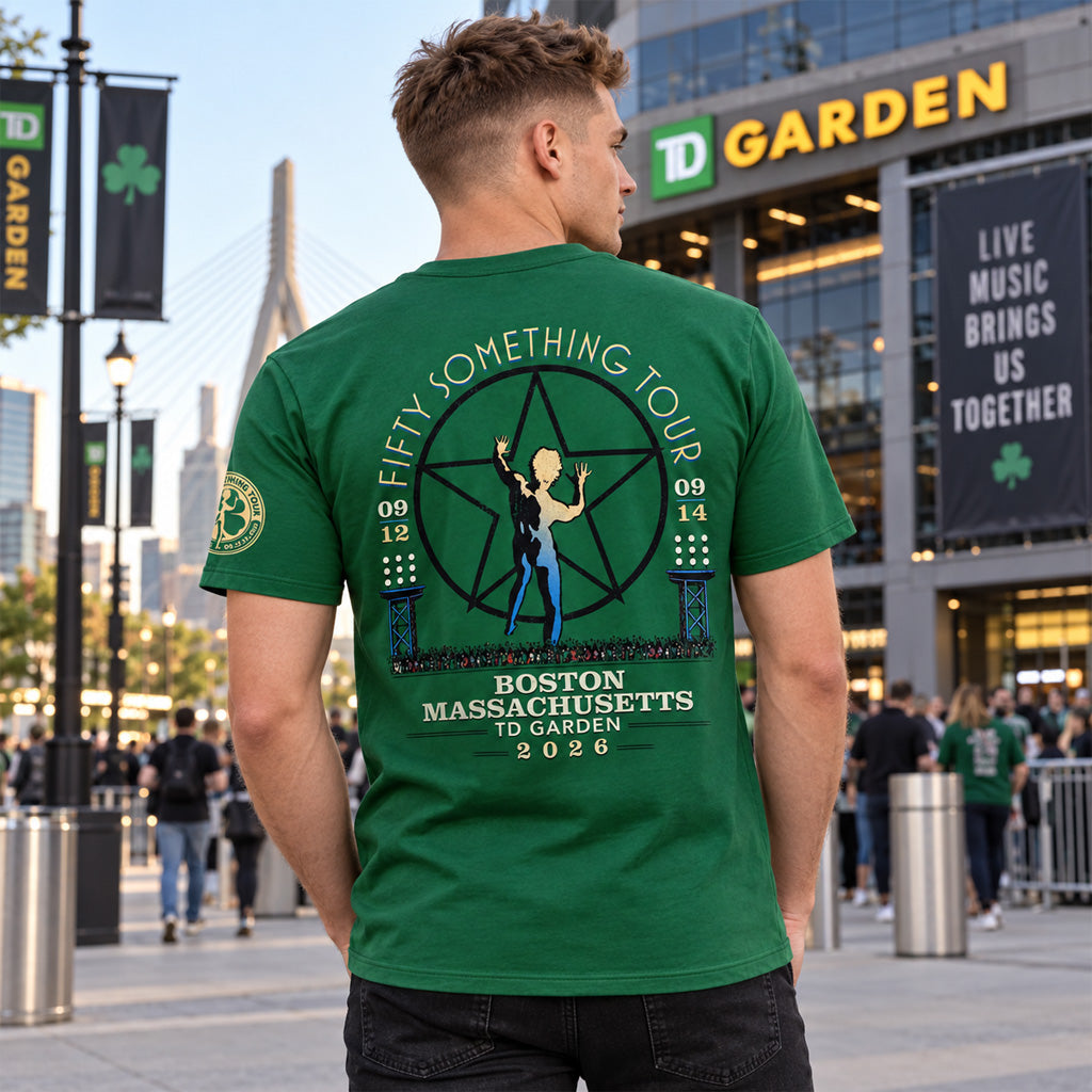 Rush 2026 Fifty Something Tour TD Garden Boston Massachusetts Graphic T-Shirt for Rush Fans