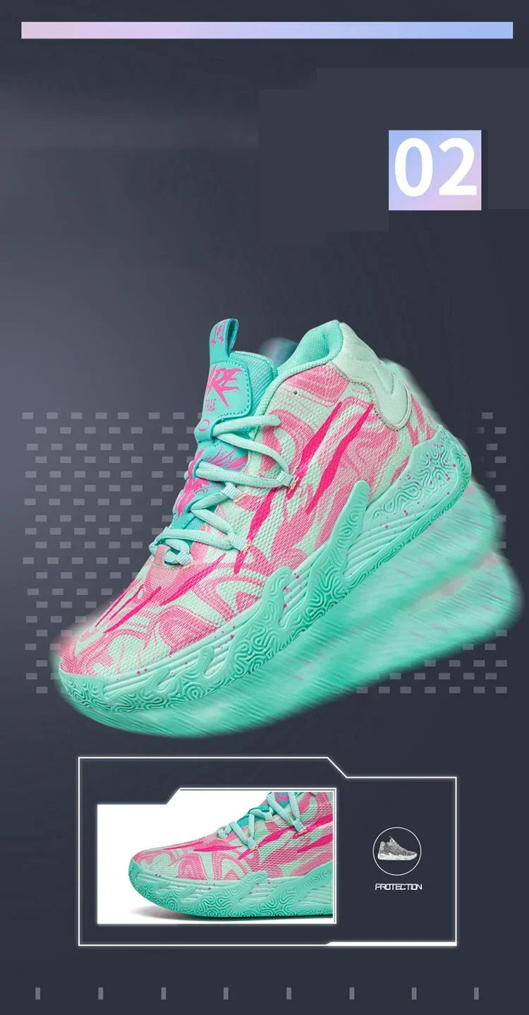 2025 New Men's Sneakers Breathable Comfortable Mens Basketball Shoes Wear-resistant Non-slip Couple's Sports Shoes Tenis
