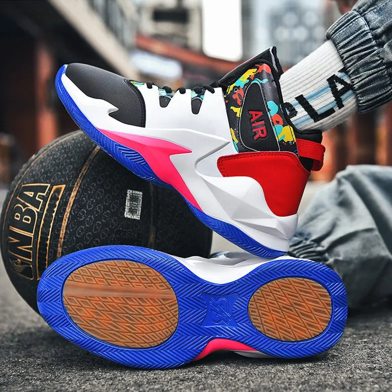 Men’s Basketball Shoes – Breathable, Non-Slip Outdoor Sneakers for Walking & Running