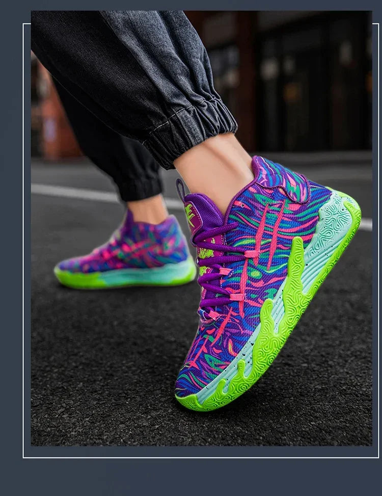 2025 New Men's Sneakers Breathable Comfortable Mens Basketball Shoes Wear-resistant Non-slip Couple's Sports Shoes Tenis
