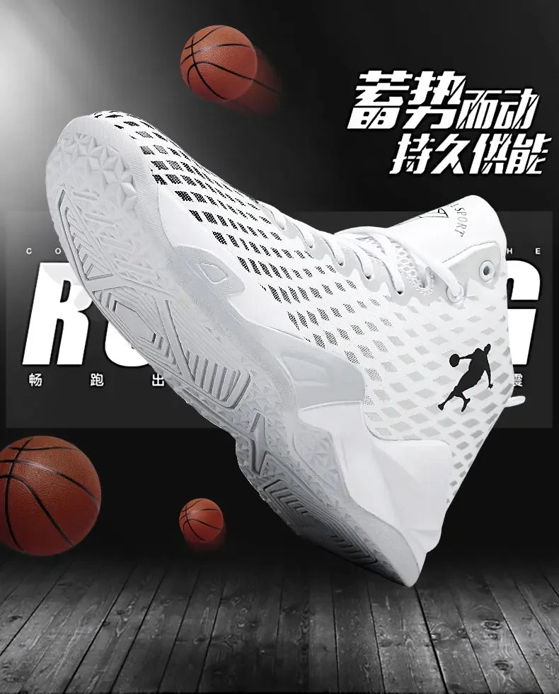 Men’s High-Top Basketball Sneakers – Fashion Street Sport Shoes