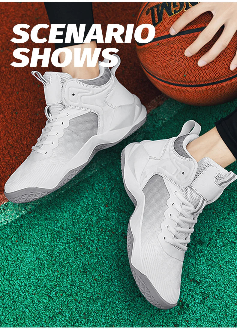 Men’s Basketball Shoes – Breathable Non-Slip Fashion Sports Sneakers