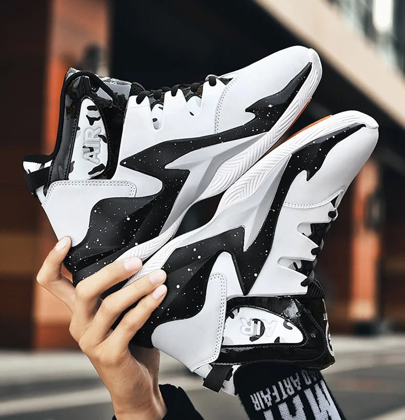 Men’s Basketball Shoes – Breathable, Non-Slip Outdoor Sneakers for Walking & Running