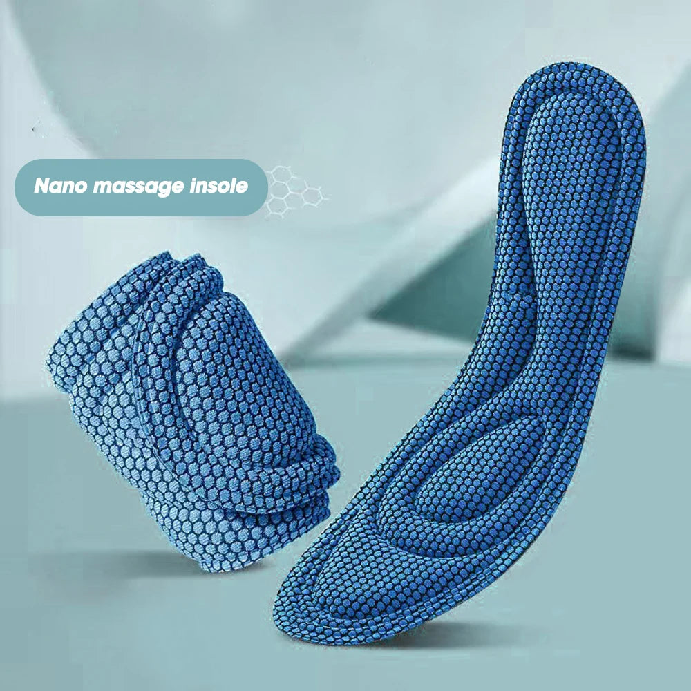 Memory Foam Insoles for Shoes Men Women Nano Antibacterial Massage Sport Insole Feet Orthopedic Cushion Running Shoe Sole