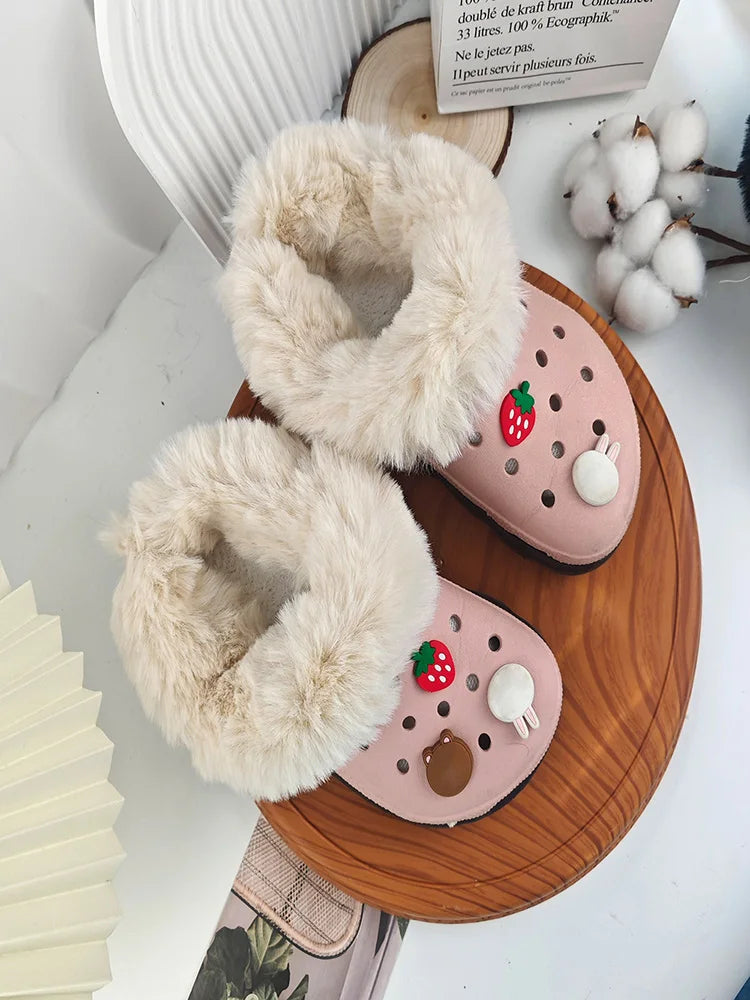 Hot 1 Pair Winter Warm Shoe Cover Inserts Plus Size Furry Replacement Fur Insoles Thickened Fuzzy Fur Insert Lining Shoe Inner