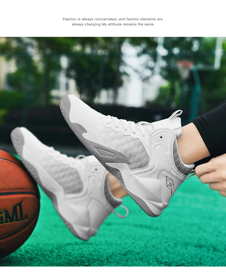 Men’s Basketball Shoes – Breathable Non-Slip Fashion Sports Sneakers