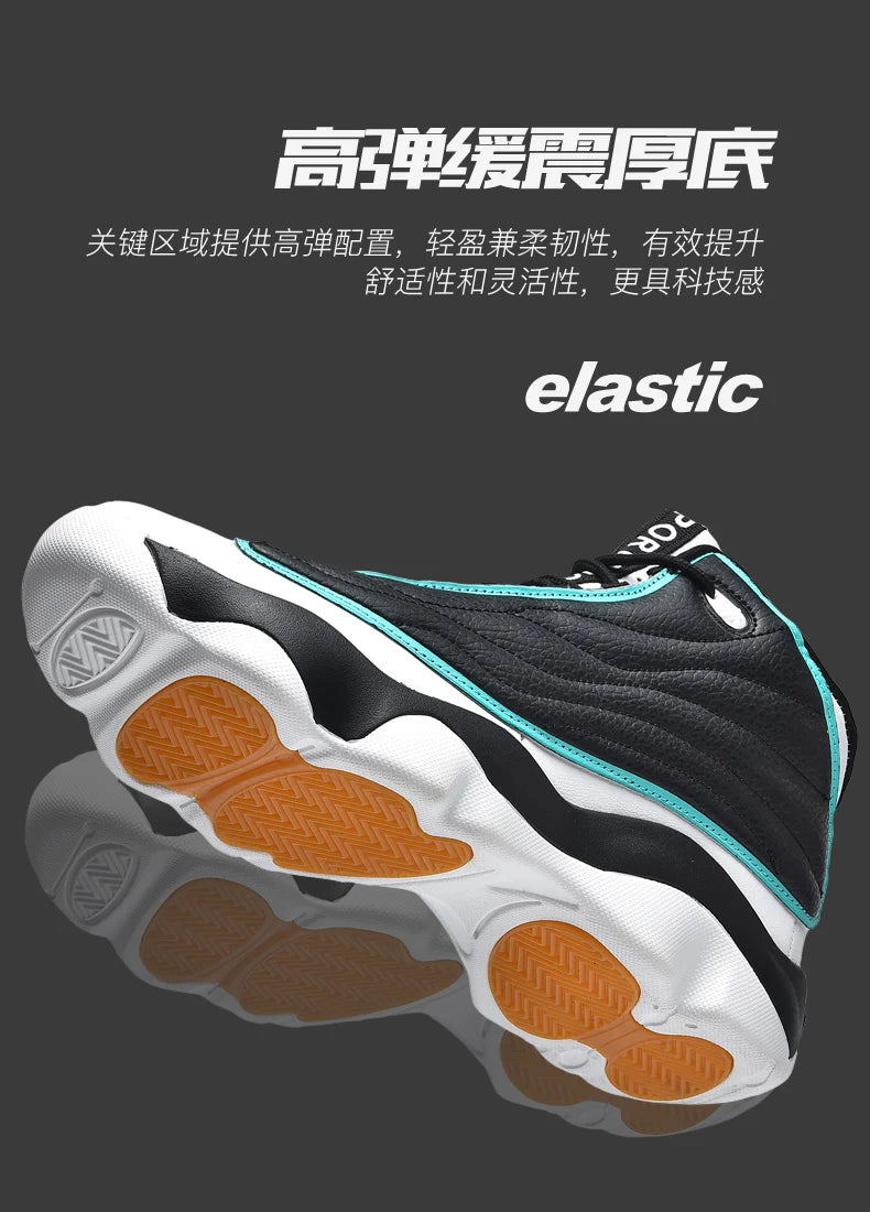 Cool Boy Basketball Sneakers Outdoor Sport Trainers Men Women Plus Size 47 48 Basketball Training Shoes Unisex Size 36-48