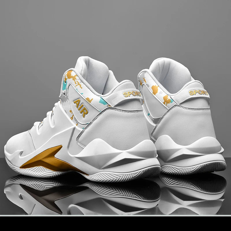 Men’s Basketball Shoes – Breathable, Non-Slip Outdoor Sneakers for Walking & Running
