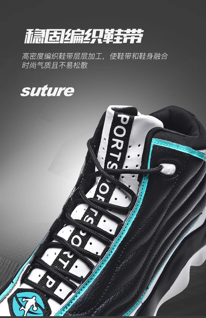 Cool Boy Basketball Sneakers Outdoor Sport Trainers Men Women Plus Size 47 48 Basketball Training Shoes Unisex Size 36-48