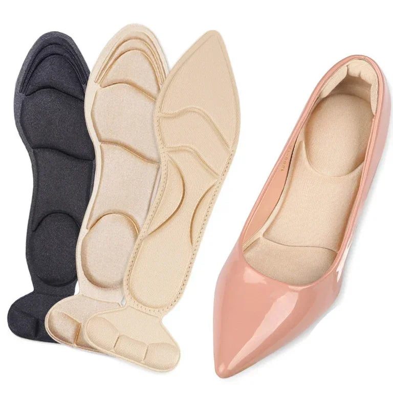 1/2Pair Memory Foam Insole Pad Inserts Heel Post Back Breathable Anti-slip for High Heel Shoe Insert Protector Shoes Insoles