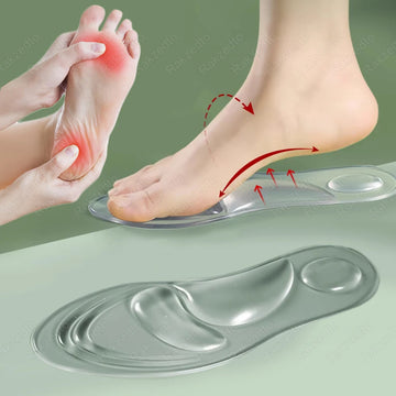 Medical Silicone Orthopedic Insoles for Shoes Women FlatFoot Arch Support Insoles for Plantar Fascitis Foot Massage Gel Shoe Pad