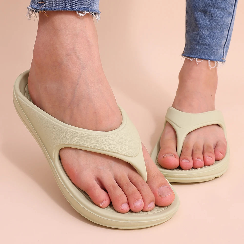 Crestar Thick Sole Flip-Flops – Soft Non-Slip Sandals for Men & Women, Summer Beach, Shower & Yoga Use