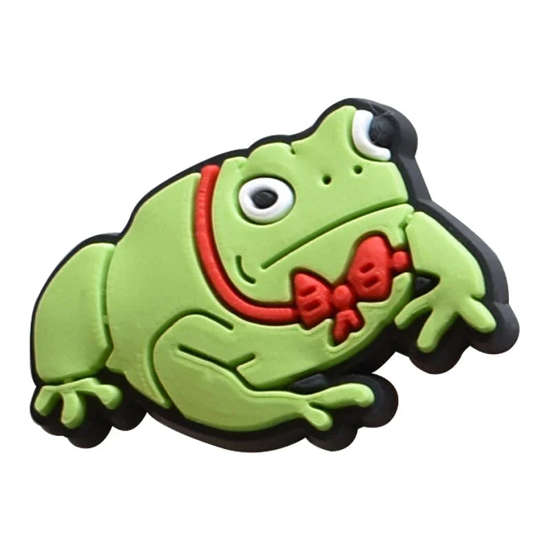Frog Shoe Charms for Crocs Sandals Women Clogs Pins Shoe Decorations Accessory Men Badges Boys Girls Kids Shoes Accessories