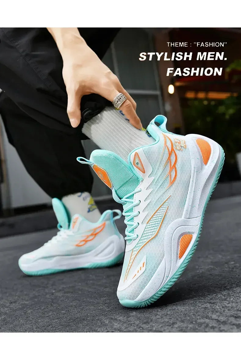 2025 Couple Basketball Shoes for Men and Women Sports Training Shoes  Male Tennis Sneakers Nonslip Basketball
