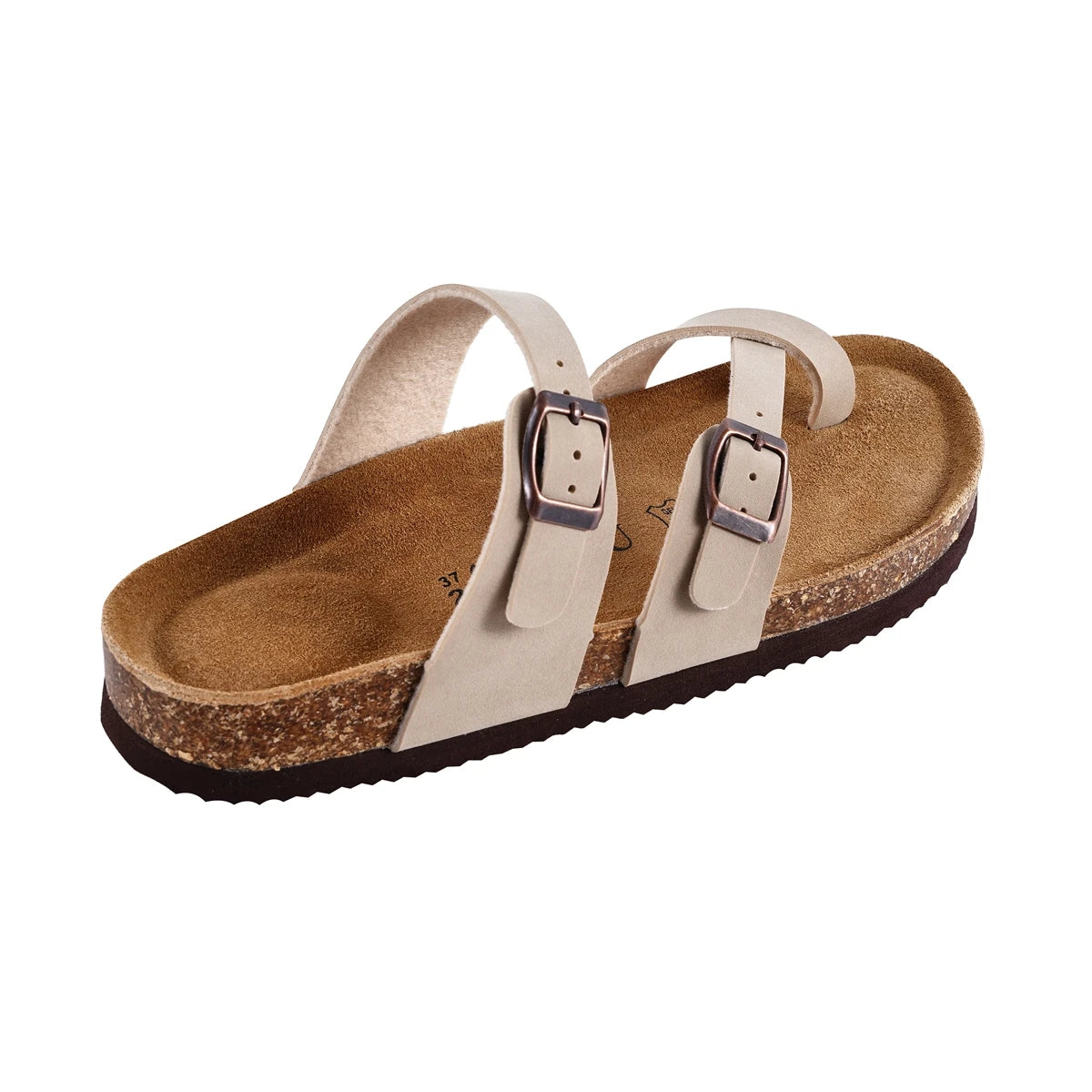 Slippers Summer Classic Buckle Breathable Outdoor Casual Flip Flops Soft Footbed Leather Sandals